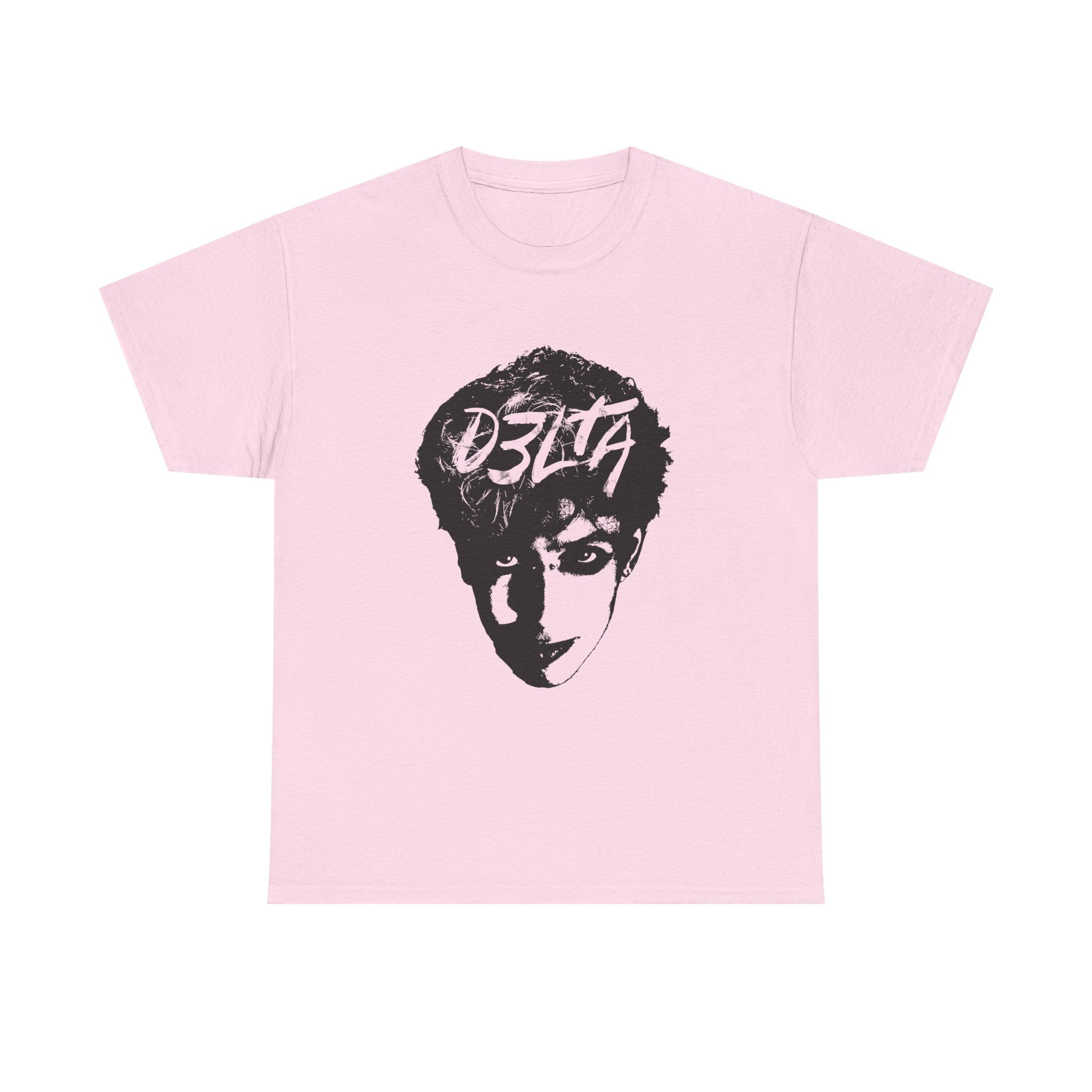 D3TLA - MONOCHROME GRAPHIC TEE - Pink / White