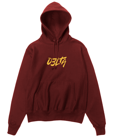 D3LTA - Red Logo Hoodie